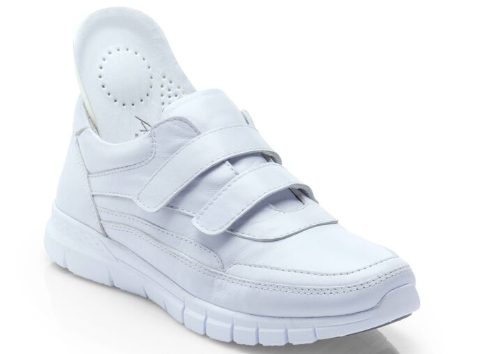 Andrea Conti sneakers met klittenbandsluiting WIT