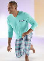 Comte pyjama met V-hals en borstzak 