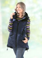 Vest met decoratieve ritsen 