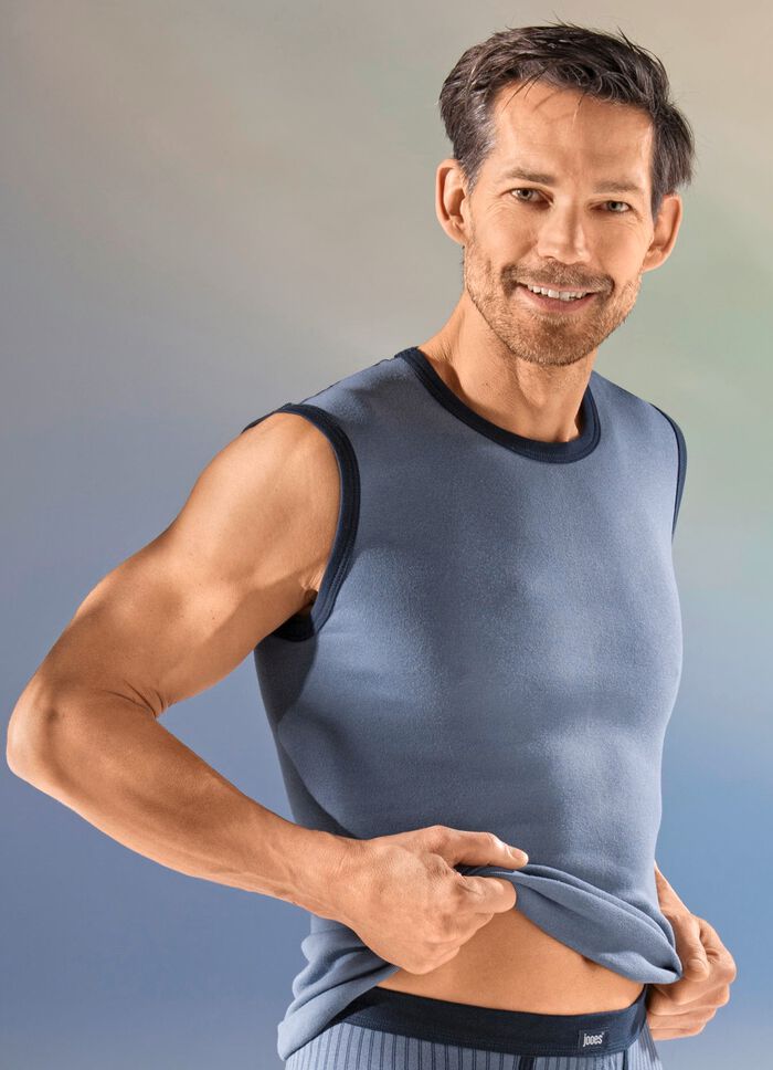 Set van drie strakke overhemden met contrasterende bies 