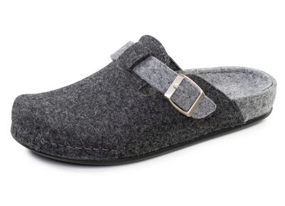 Klassieke herenpantoffels, gemaakt van wolvilt 