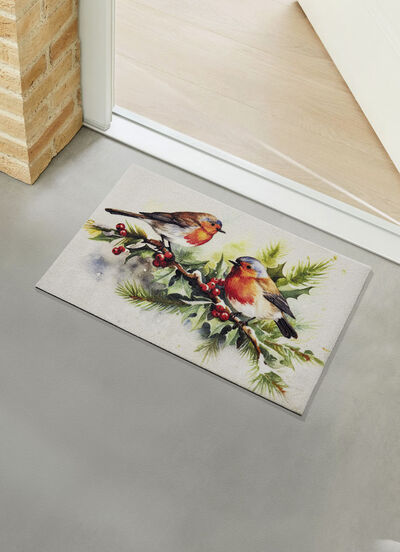 Deurmat in winterlook 