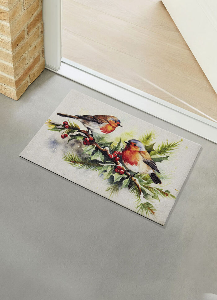 Deurmat in winterlook 