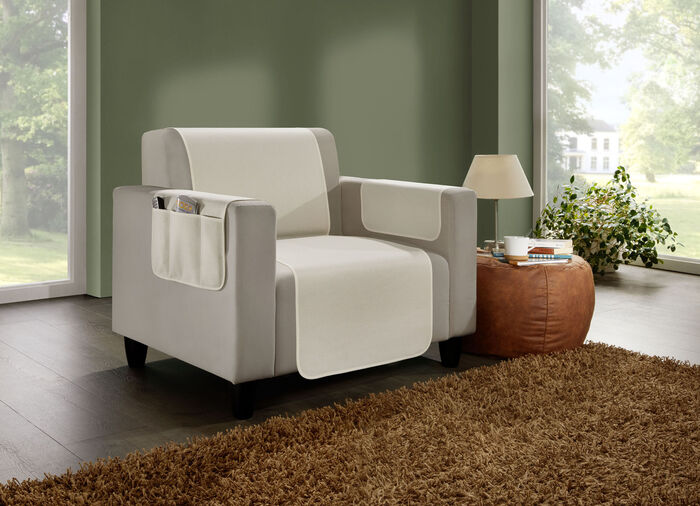 Combinatie sterke woonaccessoires met antisliplaag CRÈME