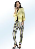 Broek met trendy streepjesmotief 