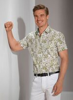 Bedrukt overhemd "Milano Italy". 