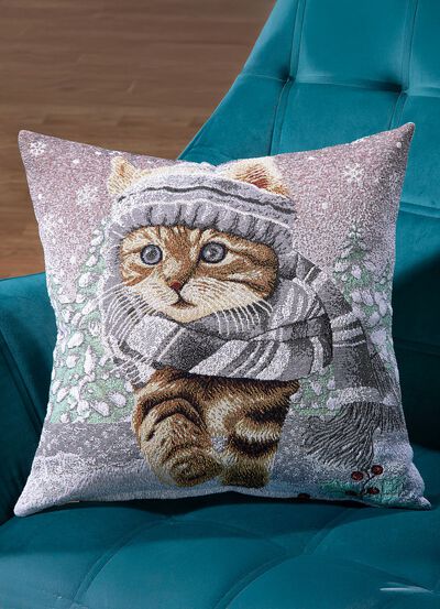 Kussenhoes van hoogwaardig wandtapijt 