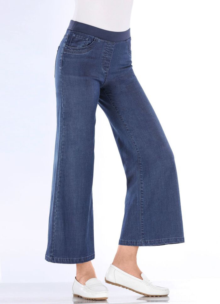 Culottes in 5-pocketsmodel JEANSBLAUW