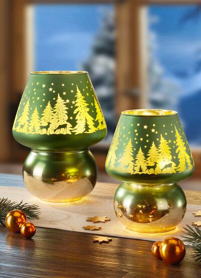 Mooie verlichte LED-lamp, set van 2 