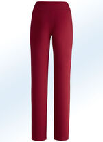 Jerseybroek met een hogere, elastische tailleband ROOD