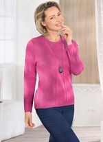 Trui in twinset-look met scheerwol MAUVE