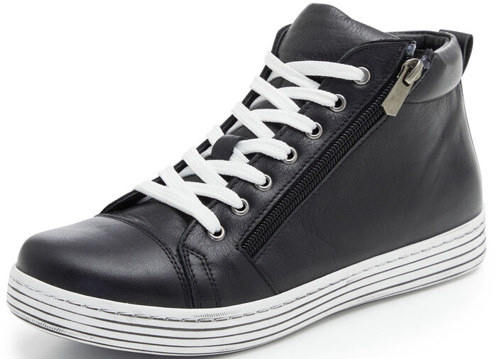 Gemini veterlaarzen met praktische zijrits ZWART