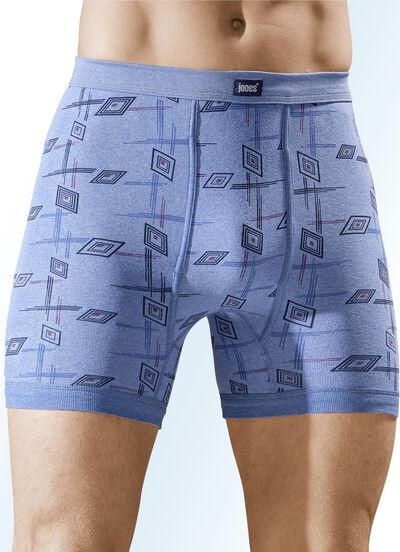 Set van vier onderbroeken van fijne ribstof, met gulp 