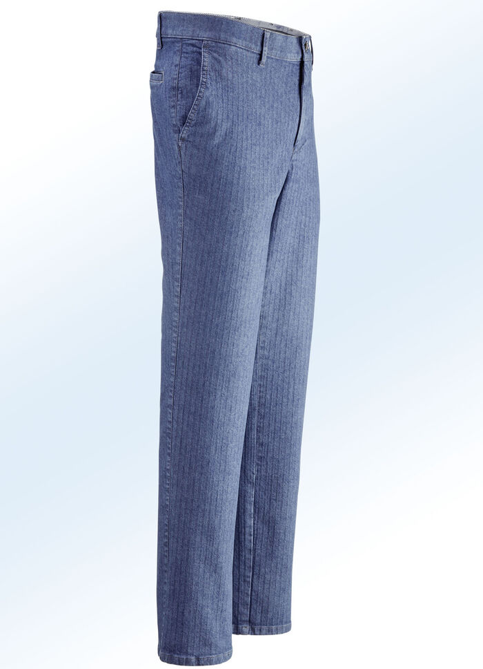 Jeans "Francesco Botti" in 3 kleuren LICHTBLAUW