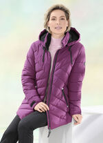 Functionele jas met afneembare capuchon 