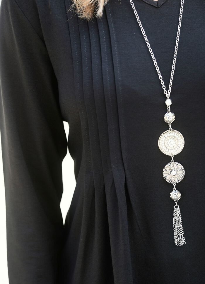 Overhemd met opstaande kraag in 2 kleuren 