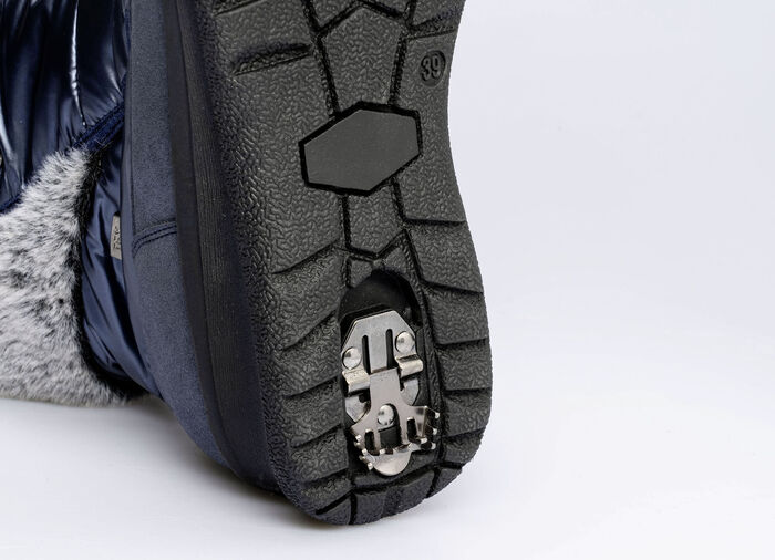 Winterlaarzen met rand van imitatiebont OLIJFGROEN