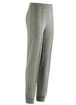 Gebreide broek OLIJF-ZWART