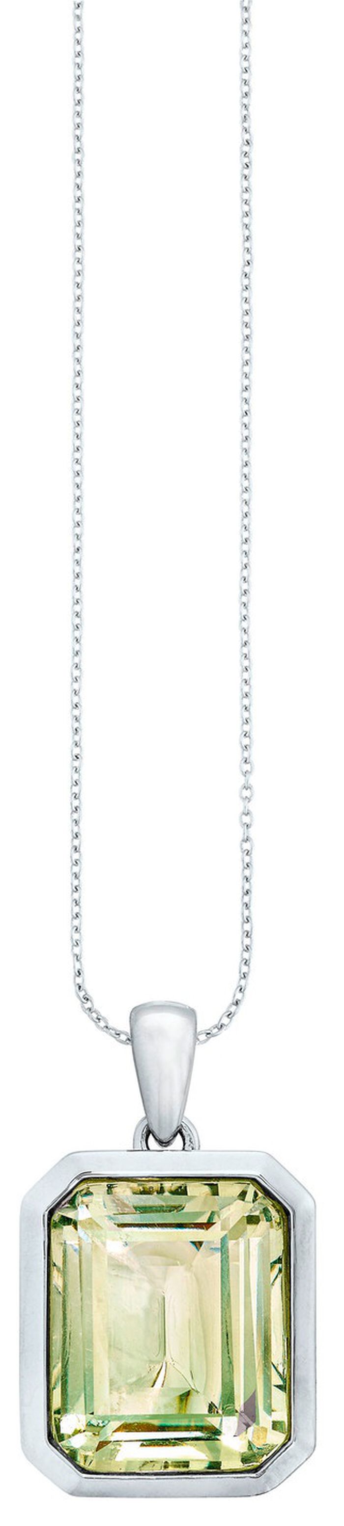 Effectieve hanger met echte groene amethist 