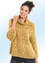 Trui in 2 kleuren met glittereffect GEEL-MULTICOLOR