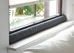 Wollen tochtstrip voor ramen ANTHRAZIT