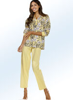 Set van twee pyjama's met manchetten en open beenmanchetten 