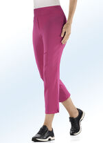 7/8-broek met hogere tailleband in 7 kleuren FRAMBOOS