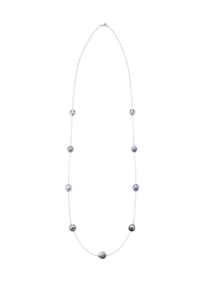 Ketting met barokke Tahitiaanse kweekparels 