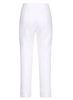 Zachte stretchbroek in 7/8 lengte WIT