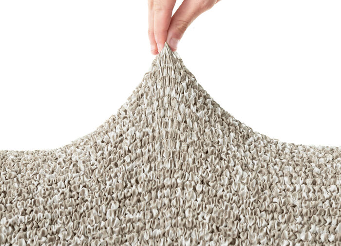 Bi-elastische microvezel stretchhoezen BEIGE