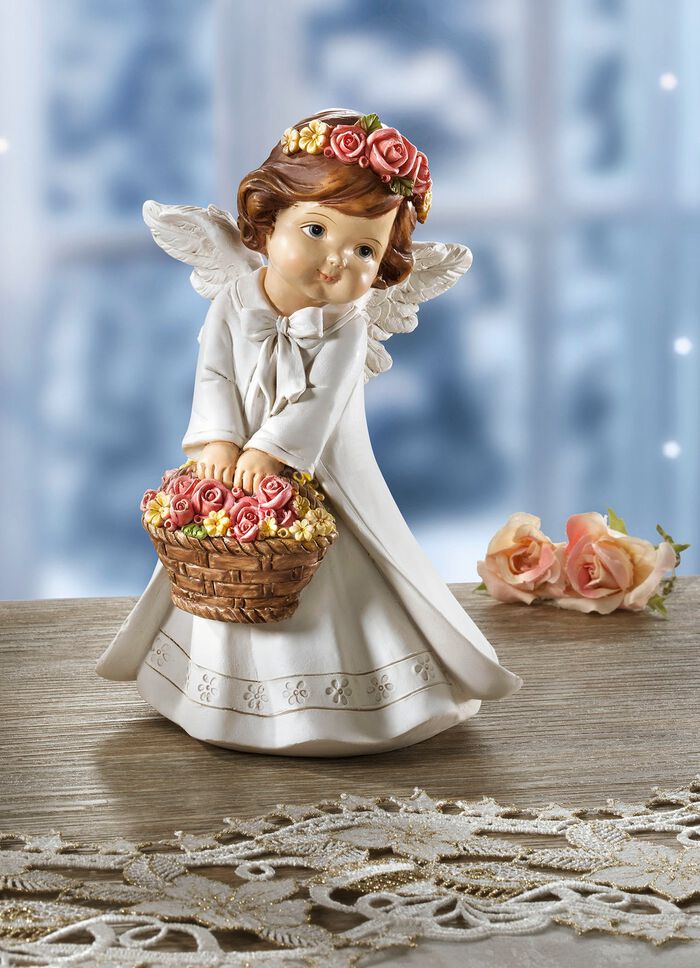 Engel met rozenmand 