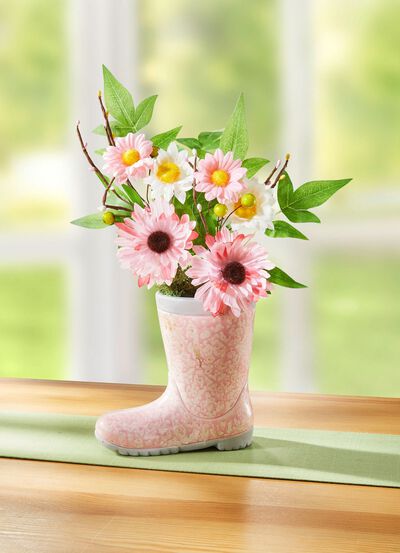 Margrietarrangement in laars 