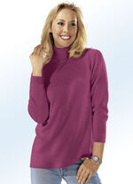 Trui met scheerwol FUCHSIA