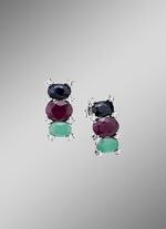 Sprankelende elegantie: oorknopjes met echte edelstenen 