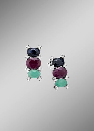 Sprankelende elegantie: oorknopjes met echte edelstenen 