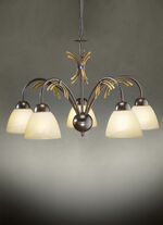 Hanglamp, 5-lichts, met ijzeren frame 