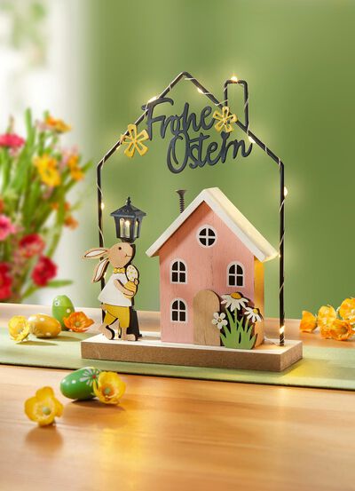 Verlichte paasdecoratie 