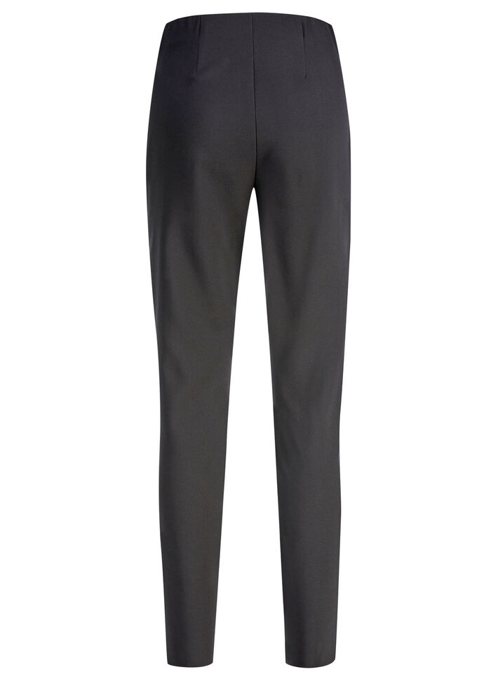 Broek met een getailleerde tailleband ZWART
