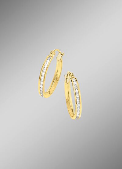 Oorringen zilver 925/- 