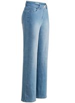 Jeans met trendy vingerafdrukpatroon 