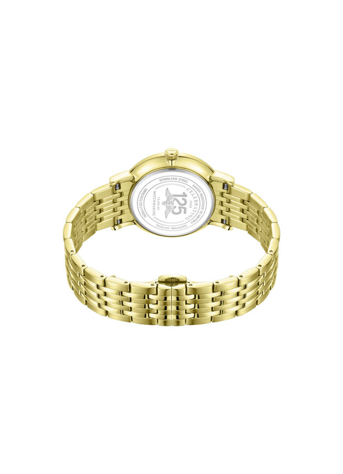 Roterend quartz herenhorloge met roestvrijstalen bandkast 