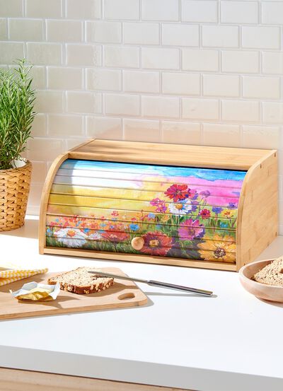 Praktische broodtrommel van bamboe 