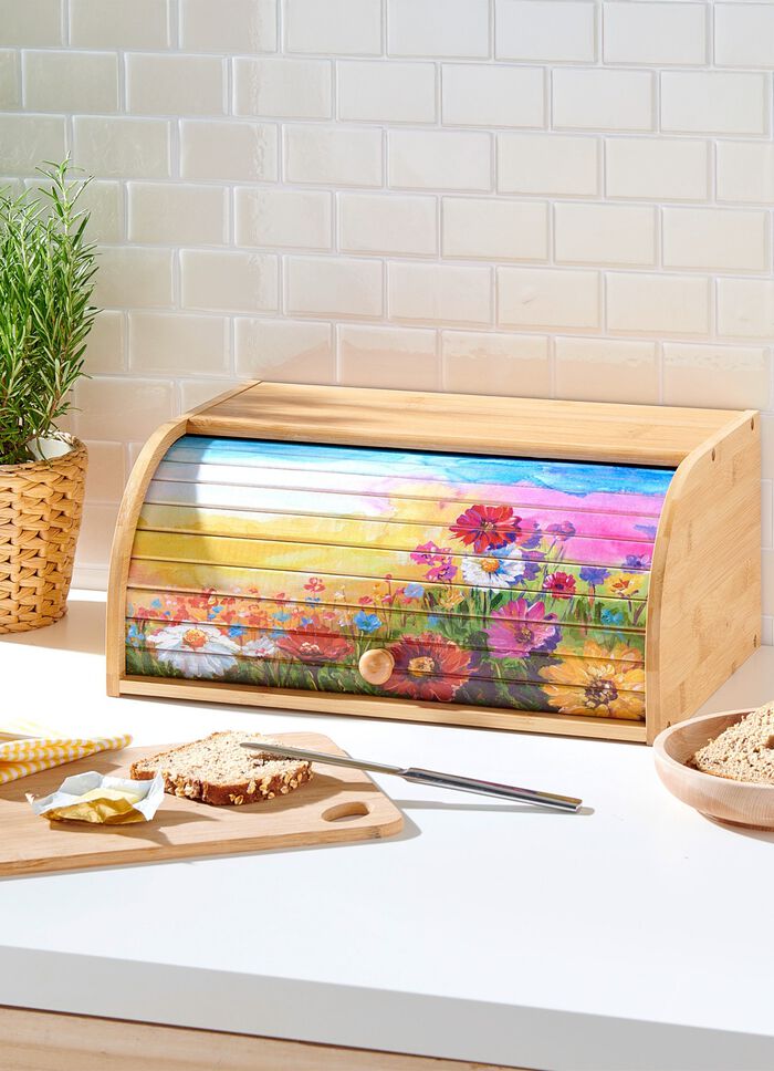 Praktische broodtrommel van bamboe 