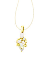 Kettinghanger met opaal en diamanten 