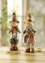 Grappige vogelverschrikker ORANJE-GROEN-BRUIN