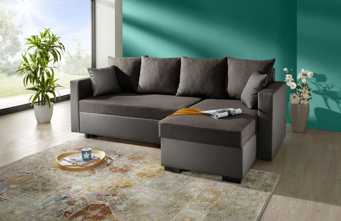 Gestoffeerde hoek met functie BRUIN-BRUIN