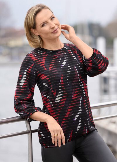 Shirt met all-over print 