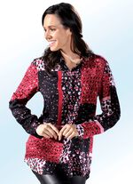 Lange blouse met langere achterzijde 