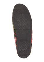 Klittenbandpantoffels met kleurrijk bloemenborduurwerk 