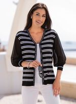 Vest met fijne chiffon mouwen 